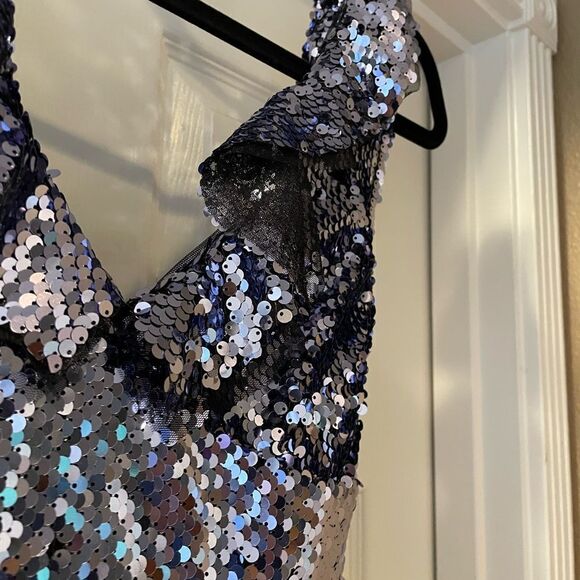 Free People Purple Sequin Siren Dress NWT - Picture 6 of 16